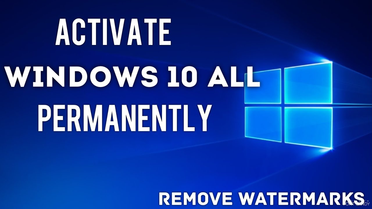 remove activate windows watermark permanently